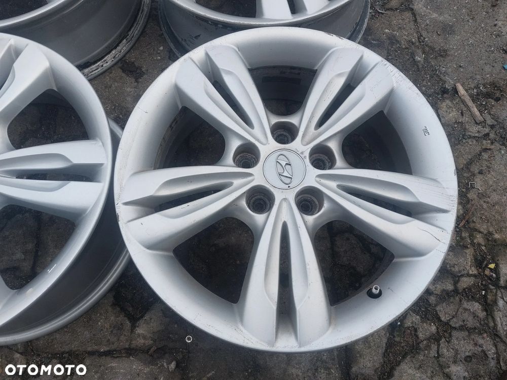 HYUNDAI IX35 FELGI ALUMINIOWE R17 6.5J RT48 5X114.3 OE 52910-2Y200 PROSTE! - 5