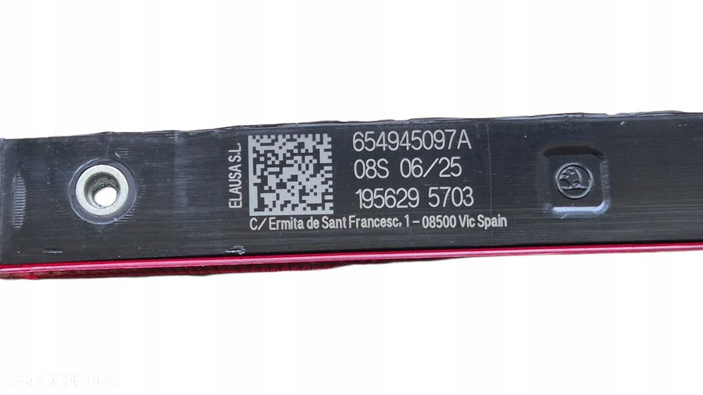 Lampa Światło 3 Trzecie STOP Skoda Scala Kamiq OE 654945097A ORYG NOWA !! - 11