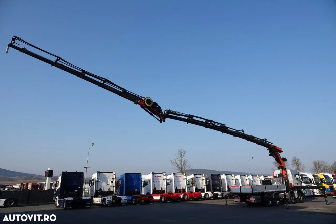 MAN TGS 41.480 / 8X6 / CUTIE + HDS PALFINGER PK 92002-SH F + FLY JIB 170 E / REACH 34 M / ÎNCĂRCARE MAX. 26.000 KG / RADIOCOMANDĂ / 5 SUPORTURI / 7 FUNCȚII / FULL SERVICE MAN / FULLINGER - 2