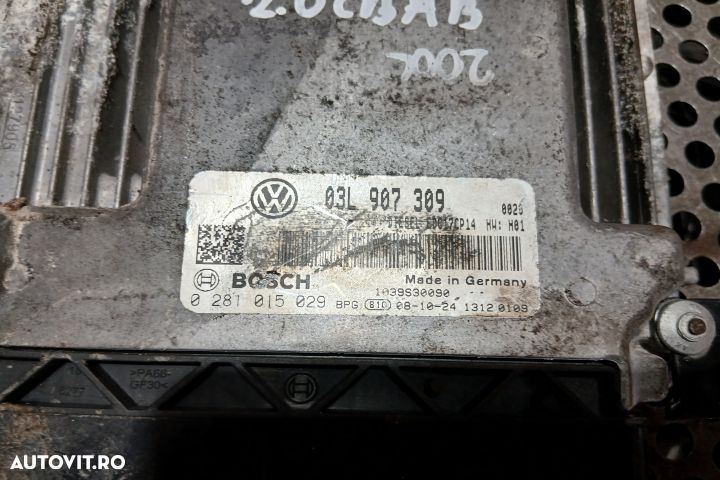 Calculator motor ECU 03L907309 0281015029 - 2.0 CBAB 03L907309 028101 - 3