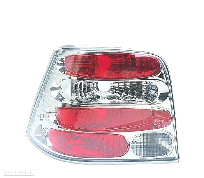 FAROLINS TRASEIROS GOLF 4 MK IV 97-03 CROMADO - 1