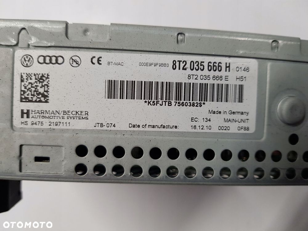 AUDI A4 B8 A5 8T CZYTNIK NAWIGACJI ANGLIK UK 8T2035666H - 3