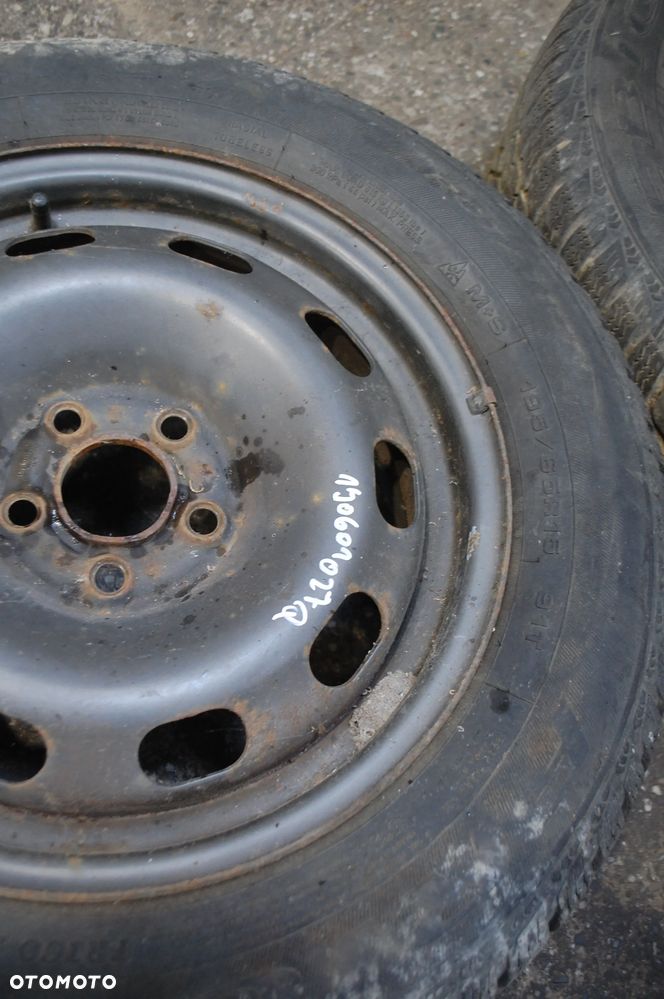 FELGI STALOWE + OPONY ZIMOWE 1J0601027H 195/65R15 ET38 6J NOKIAN DĘBICA VW GOLF IV NEW BEETLE SKODA SEAT AUDI 1J0601027Q - 18