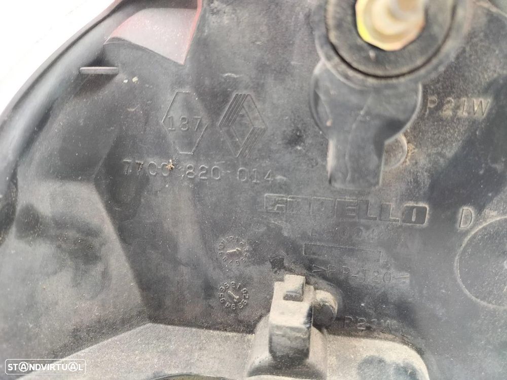 FAROLIM TRASEIRO DIREITO RENAULT TWINGO I -7700820014 - 4