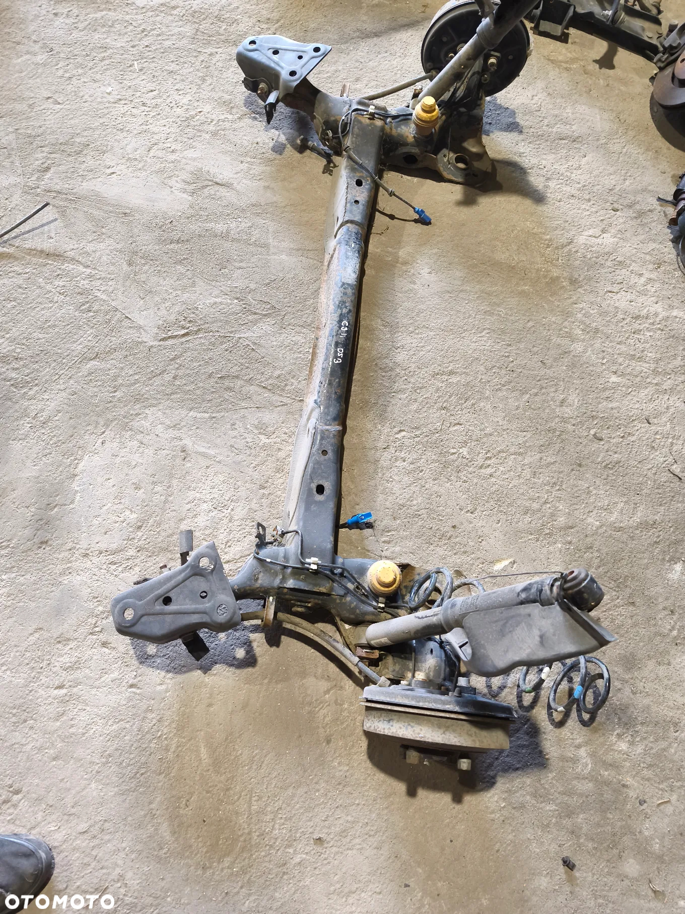ZAWIESZENIE TYŁ TYLNE KOMPLETNE OŚ BELKA CITROEN C3 II DS3 - 4