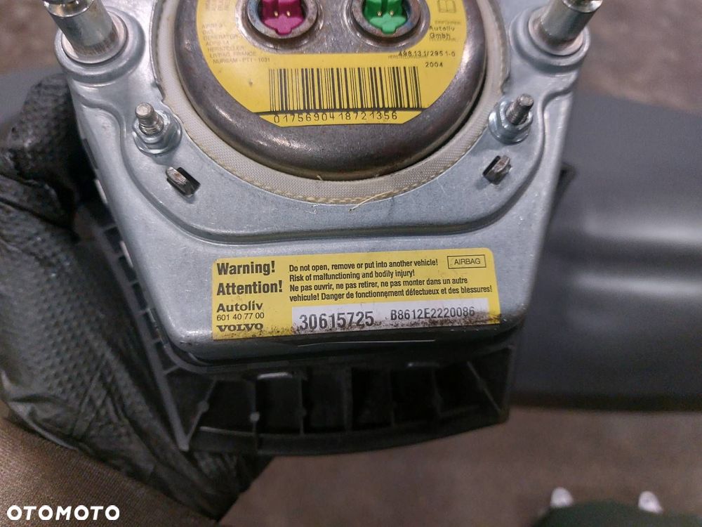 ZESTAW AIRBAG POSTRZAŁOWY VOLVO S40 II 30615725 30615716 8697679 30615569 - 3