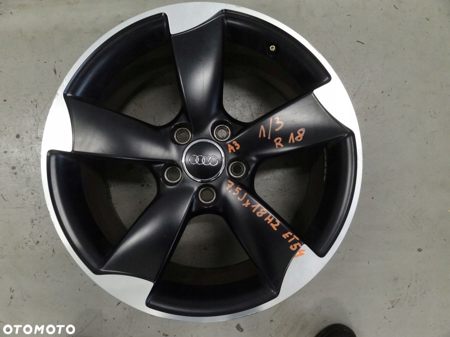 AUDI A3 8P FELGA ALUMINIOWA MODEL ROTOR 7,5Jx18H2 ET54 5x112 8P0601025BS/DJ - 1