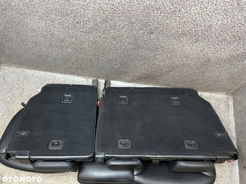 Kanapa podlokietnik tyl skora czarna ISOFIX cupholder Mercedes ML W164 - 6