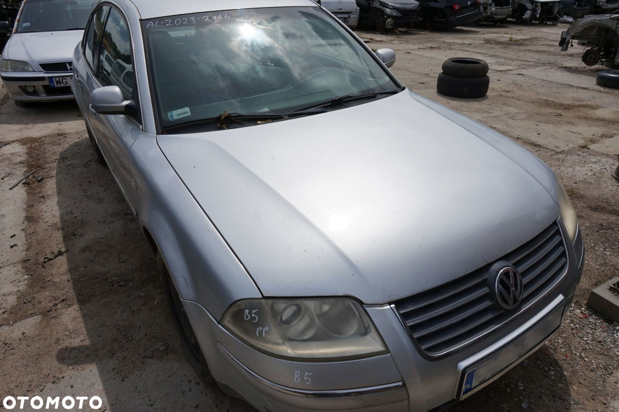 MASKA ZDERZAK BŁOTNIKI LAMPY PASSAT B5 LIFT LA7W  VOLKSWAGEN 2001-2005 SREBRNY PRZÓD KOMPLETNY - 3