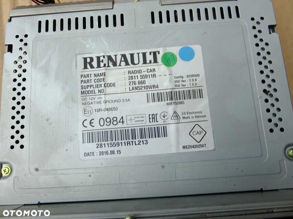 radio nawigacja renault clio IV 2017r 281155911R - 2
