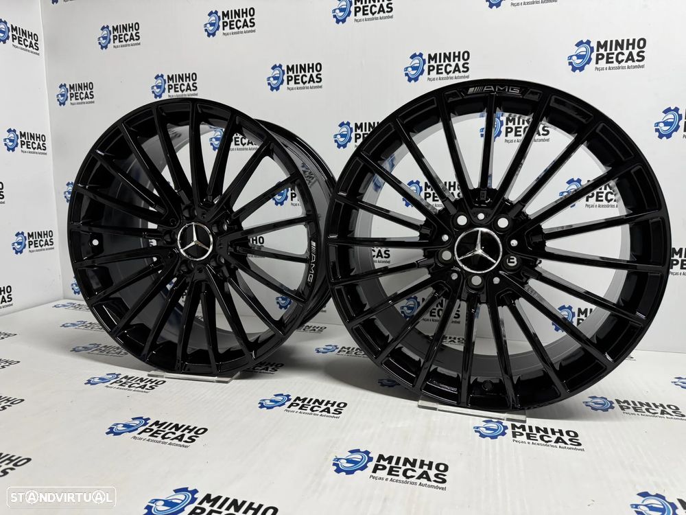 Jantes Mercedes AMG em 19 (5x112) preto brilho - 2