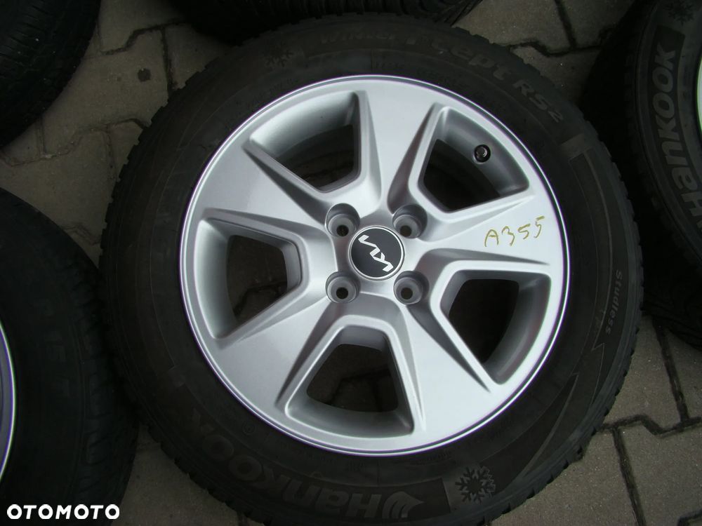 a355 4x100 Kia Rio Stonic 6Jx15 opony zima 185/65 R15 - 2