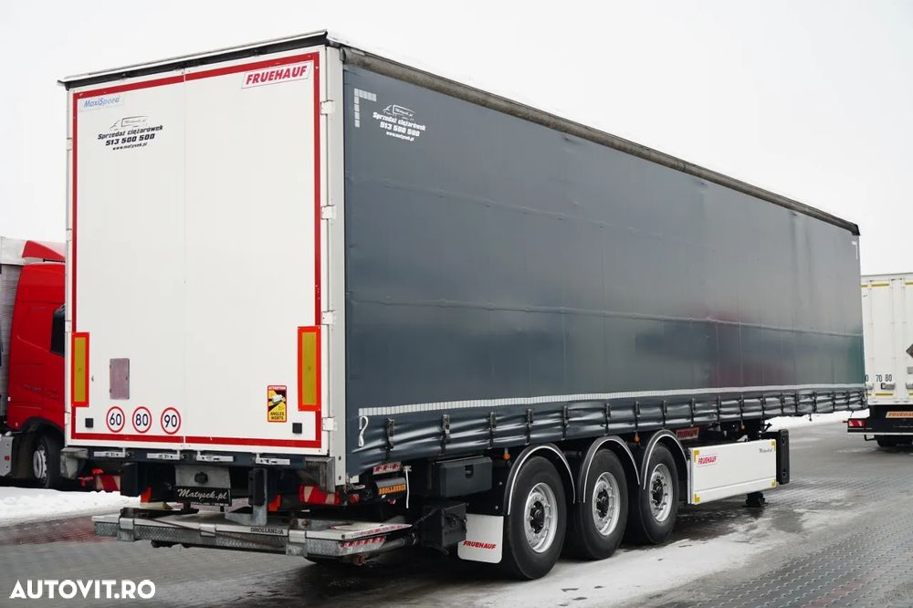 Fruehauf CORTINĂ / STANDARD / LIFT 2.000 kg / PODEA PUTERNICĂ ȘI ȘIMPĂRȚI LATERALE / CONTENIER PENTRU PALEȚI - 7