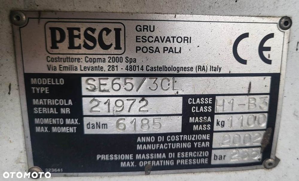 HDS Pesci SE 65 S 3 nie S 3 ATLAS 240 S 3 chwytak do drzewa Sterowanie Radiowe nie Palfinger Hiab Fassi - 4