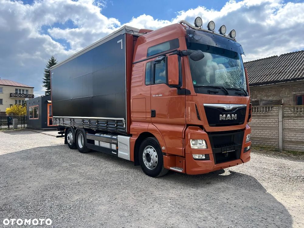 MAN TGX 26.480 / 6x2 / Burto - Firanka / - 8