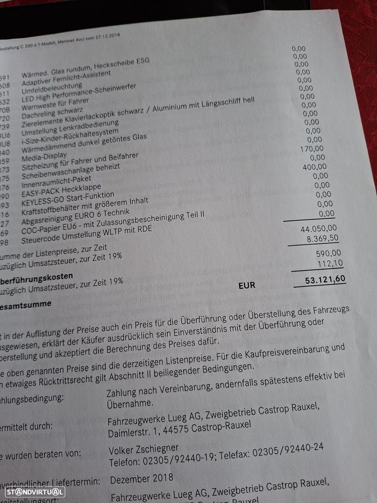 Mercedes-Benz C 200 d Station 9G-TRONIC Avantgarde - 29