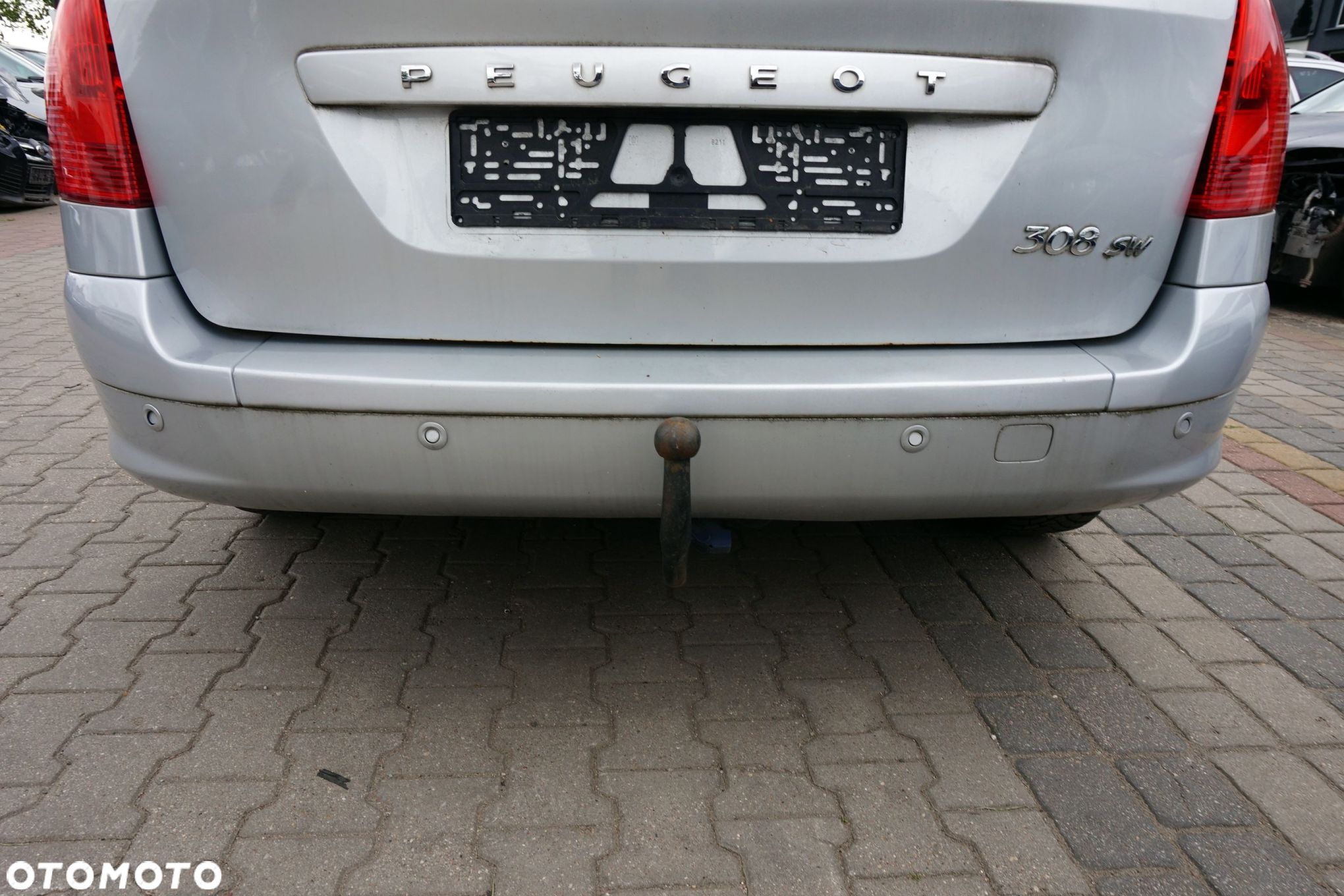 ZDERZAK TYLNY 308 I T7 SW KOMBI EZRC  SREBRNY PEUGEOT 2007-2011 - 1
