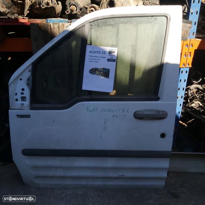 Porta frente esquerda Ford Transit Conect 02-014 branca - 1