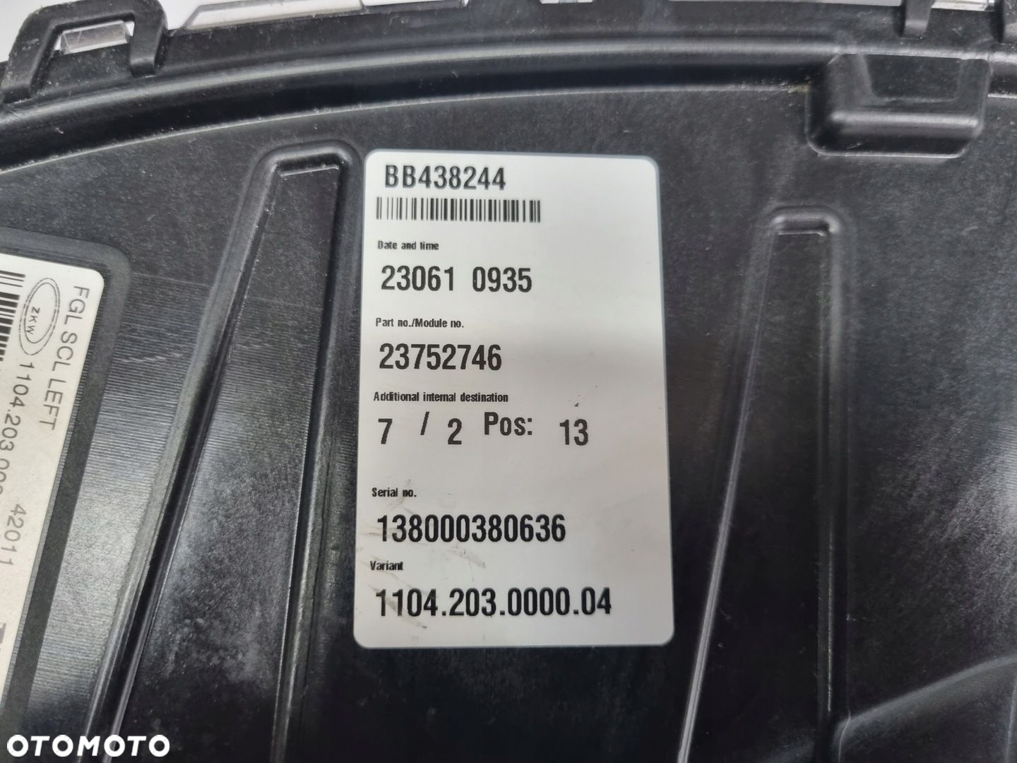 ŚWIATŁO HALOGEN LEWY LED ORYGINAŁ VOLVO FH 5 - 8