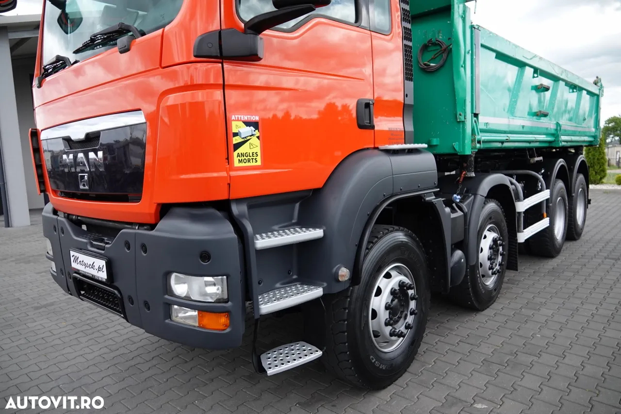 MAN TGS 35.400 / 8X4 / BASCULĂ 2 LATURĂ / HYDROBURT / BORDMATIC / EURO 5 - 15