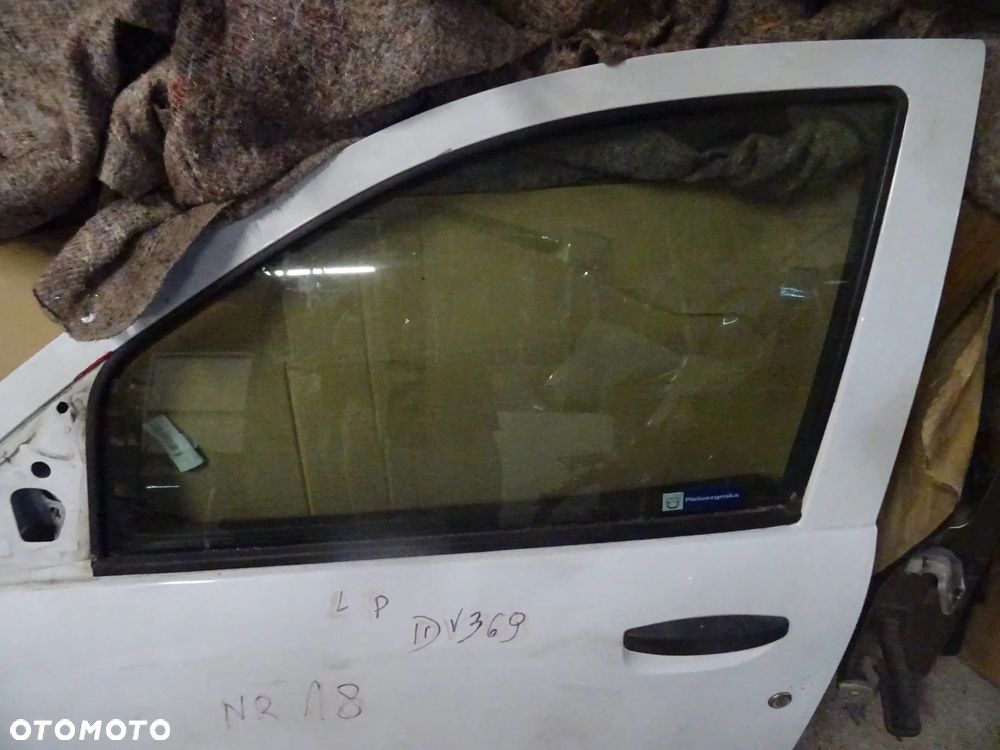 DACIA DOKKER LODGY DRZWI LEWE BIALE DV369 NR 18 LISTWA SZYBA PODNOSNIK ZAMEK ROZNE CZESCI PYTAC - 6