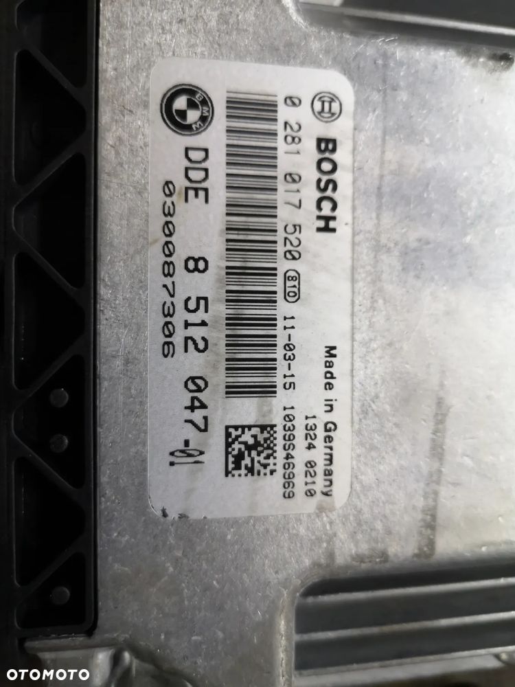 STEROWNIK SILNIKA 8512047 CAS 3 KLUCZYK BMW 320d 2.0d E90 184koni N47D20C - 3