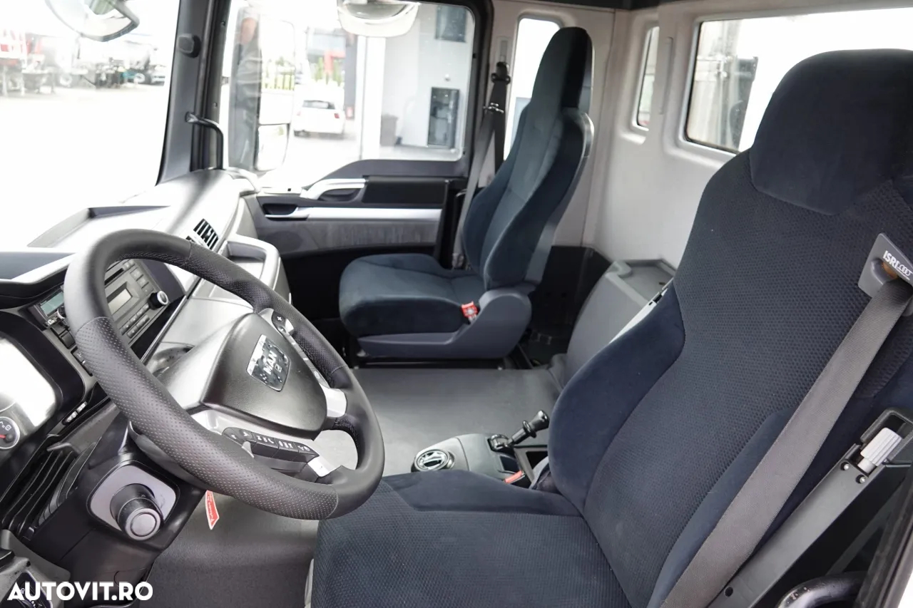 MAN TGS 26.360 / 6X2 / BASCULĂ + HDS FASSI F155A / CAPACITATE DE RIDICARE 6 160 KG / BORDMATIC / AXĂ RIDICATĂ / EURO 5 - 30