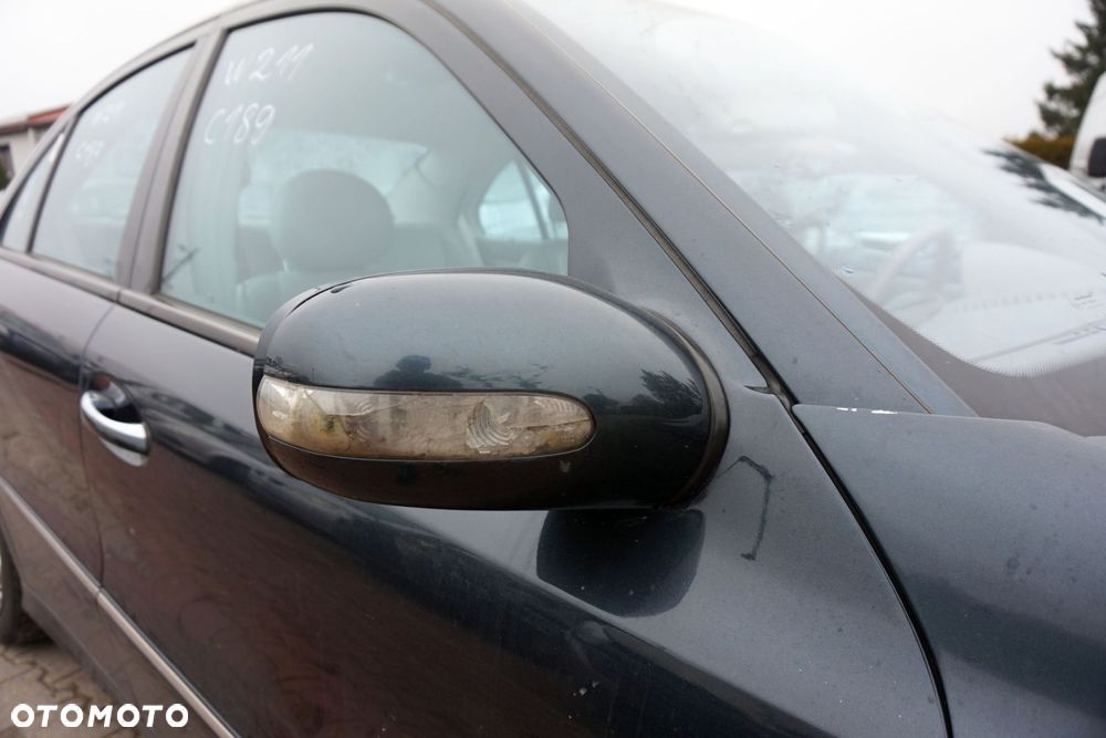 LUSTERKO ELEKTRYCZNE PRAWE E-KLASA W211 189 A2038105276 A2038100664 A2038100221 ZIELONY MERCEDES 2002-2006 - 1