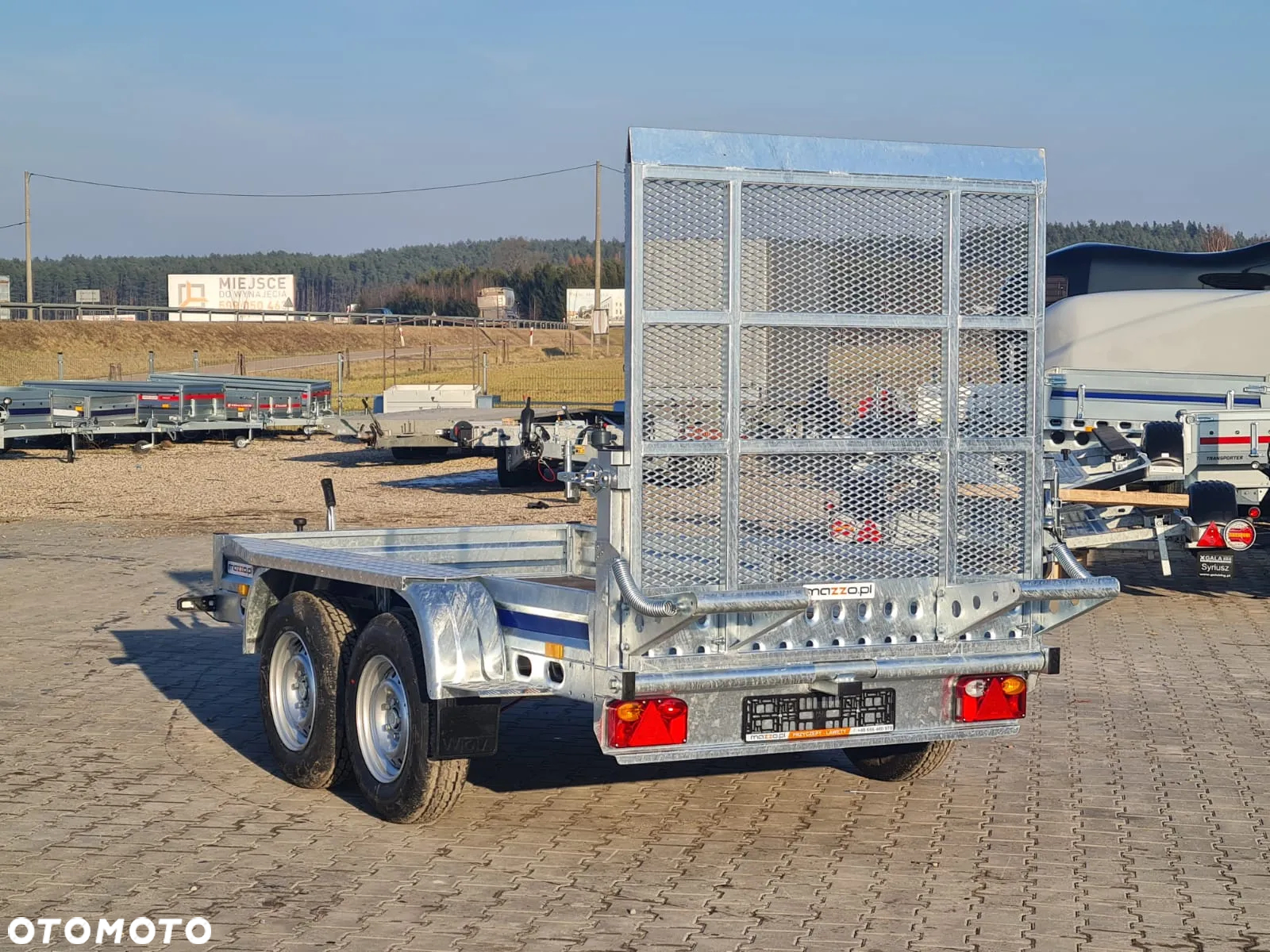 Wiola Dostawa przyczepa koparkowa budowlanka z trapem 292x142x20cm DMC2700 kg MOCNA I SOLIDNA - 6