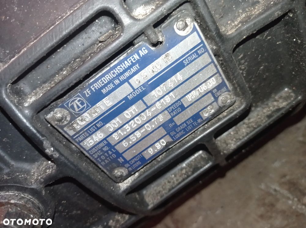 SKRZYNIA BIEGÓW ZF MAN TGL TGM 6S850 - 4