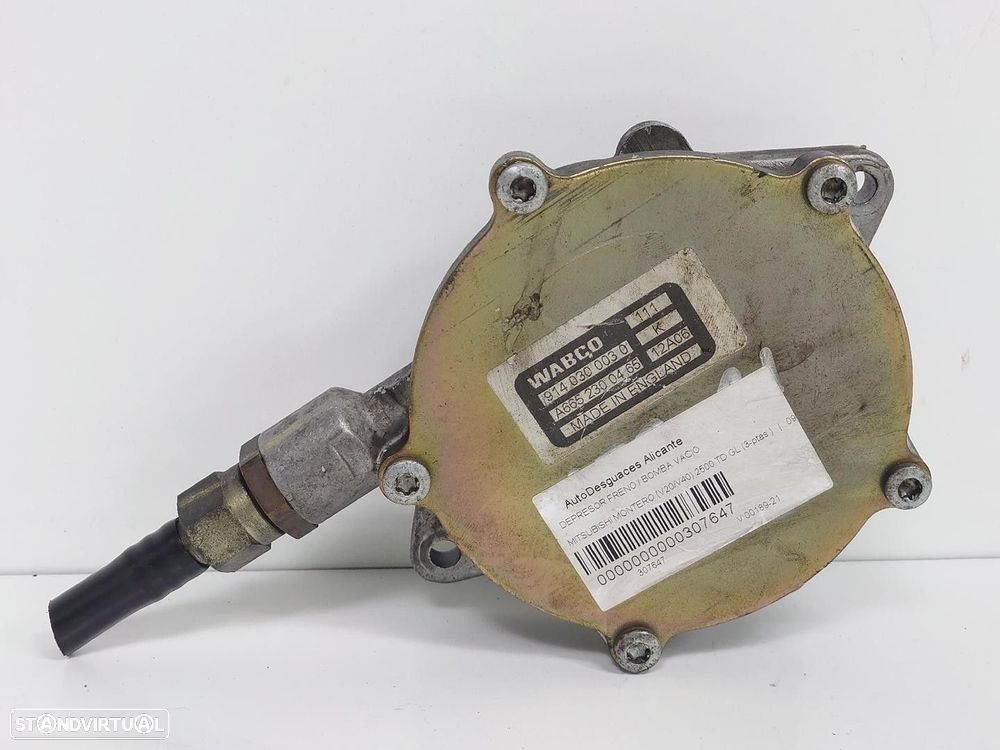 DEPRESSOR TRAVÃO / BOMBA VÁCUO MITSUBISHI PAJERO 1997 - 4