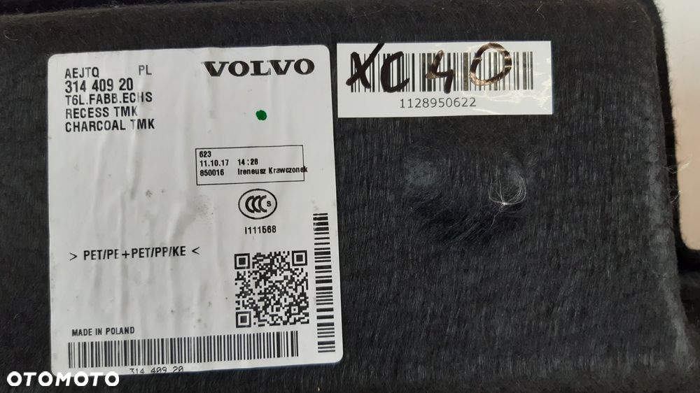 VOLVO XC40 MATA POKŁADA BAGAŻNIKA 31440920 - 7