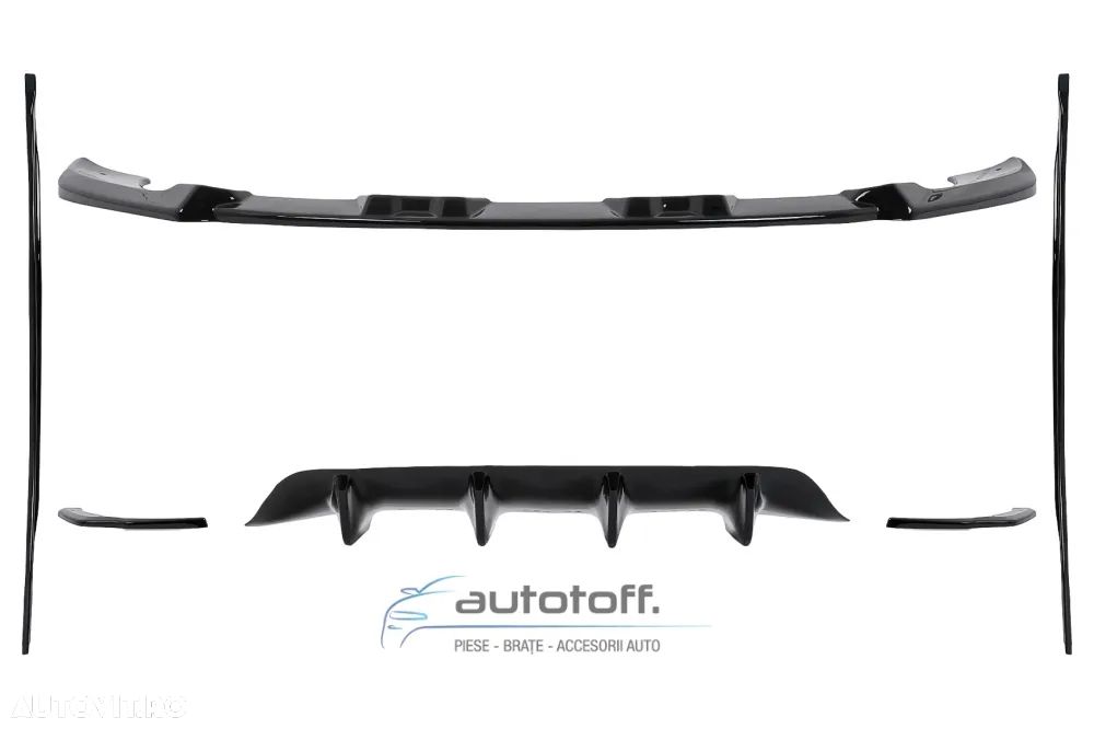 Pachet prelungiri compatibil cu Mercedes GLB X247 (2019-2023) Negru lucios - 1