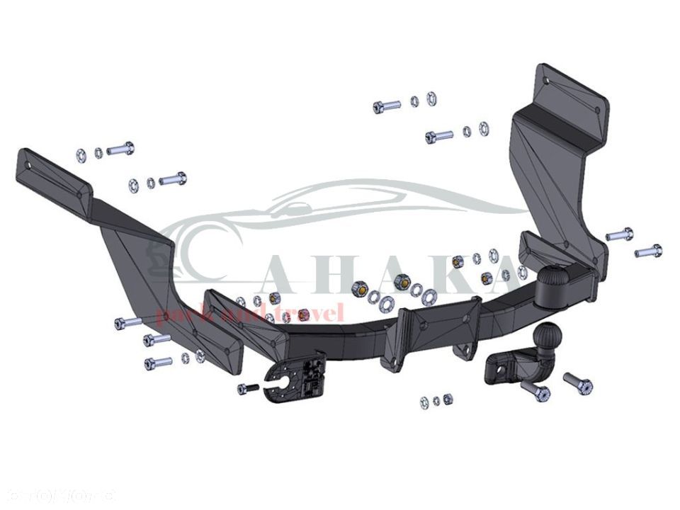 Hak Holowniczy Odkręcany Do Ford Transit Connect Furgon, Bus 2009-2013 - 3