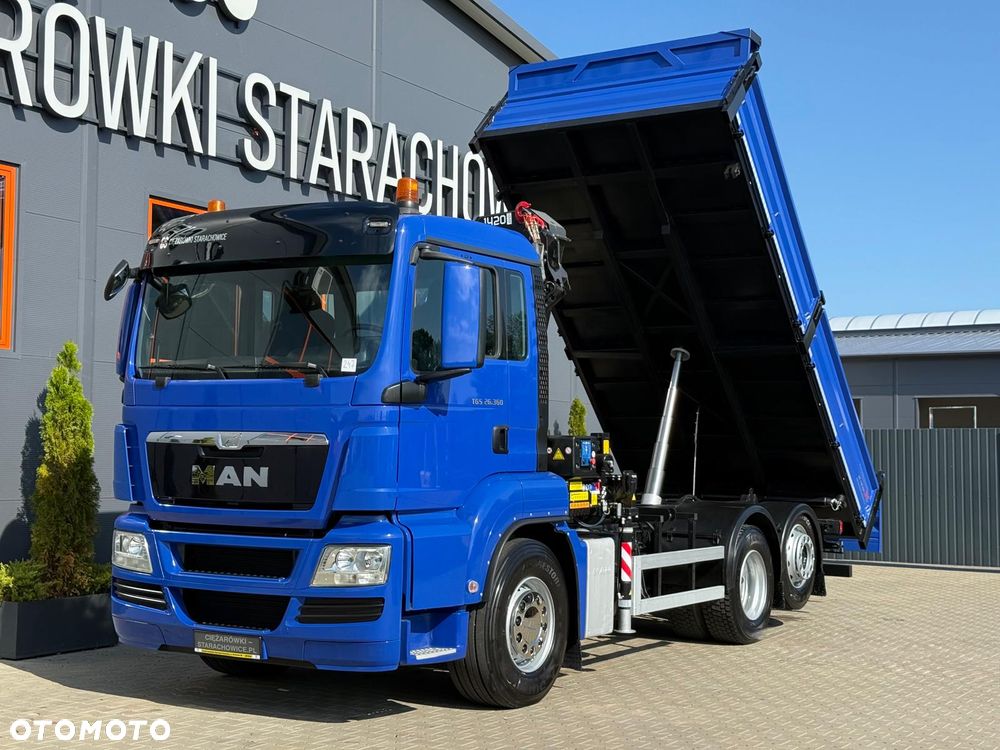 MAN TGM TGS TGX 26.360 // E5 // 6x2 6x4 // WYWROTKA 3-S // HMF 1420 K2 // kipper, krane, crane, żuraw, dźwig, wywrot - 19