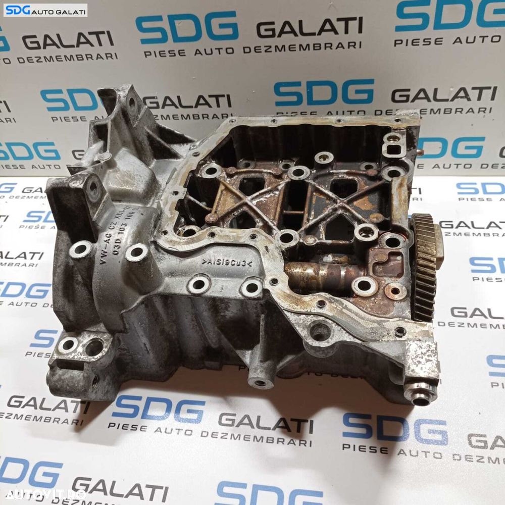 Bloc Motor Inferior cu Pompa Ulei Skoda Roomster 1.2 B BME BZG CGPA 2006 - 2015 Cod 03D103166H [X1001] - 1