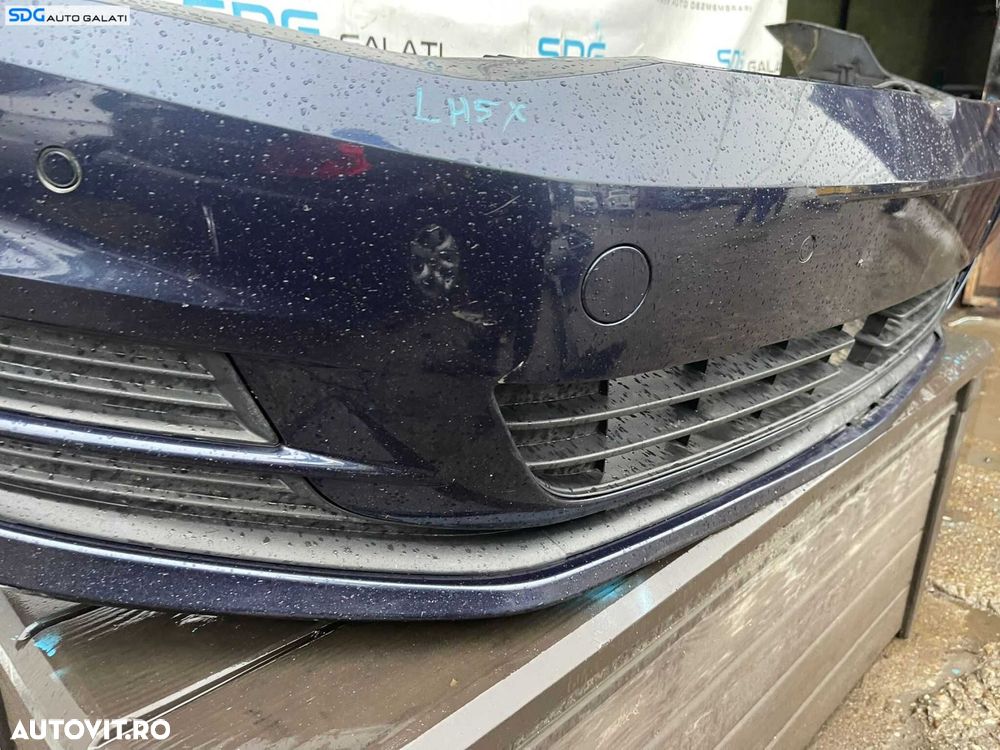 Bara Spoiler Fata cu Locas Senzori Parcare Culoare LH5X Volkswagen Golf 7 Break Combi 2013 - 2017 Cod 5G0807221 - 6