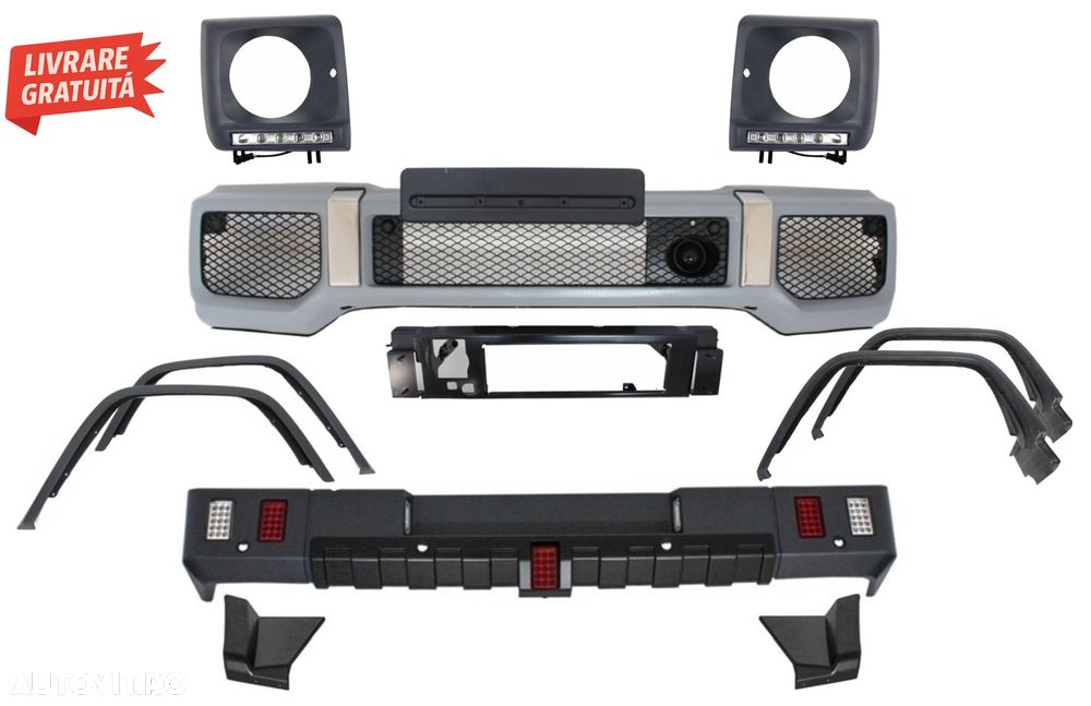 Pachet Exterior Mercedes G-Class W463 (1989-2018) G63 G65 Design cu Prelungiri Ari- livrare gratuita - 1