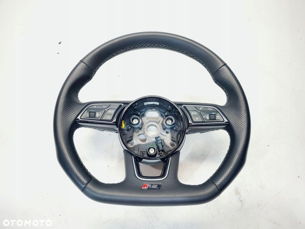 KIEROWNICA SKÓRA PIKOWANA RS S LINE ŚCIĘTA AUDI A4 B9 A5 8W 8W0419091AF JAH - 1