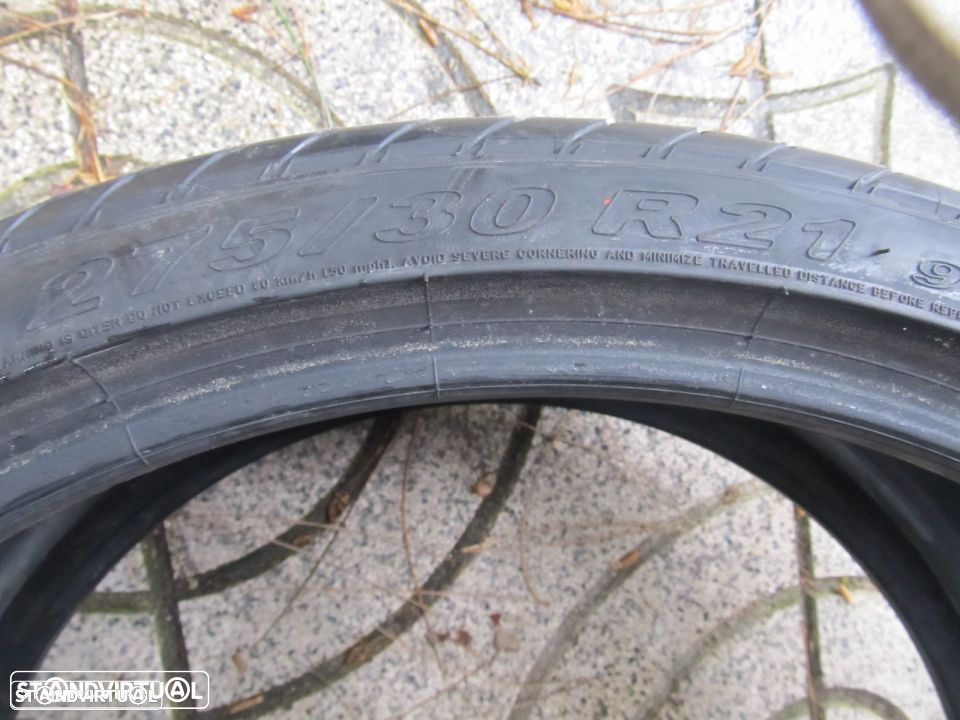 2 pneus usados 275/30/21" Pirelli Pzero 98Y RFT (Anti Furo) - 4