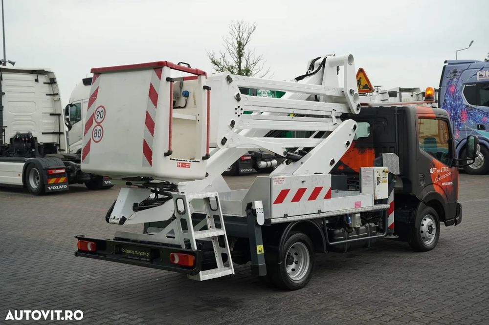 Nissan CABSTAR / ZWYŻKA 16,3 METRÓW / FRANCE ELEVATEUR /  BLIŹNIAK / UDŹWIG - 200 kg / 4 PODPORY / - 12