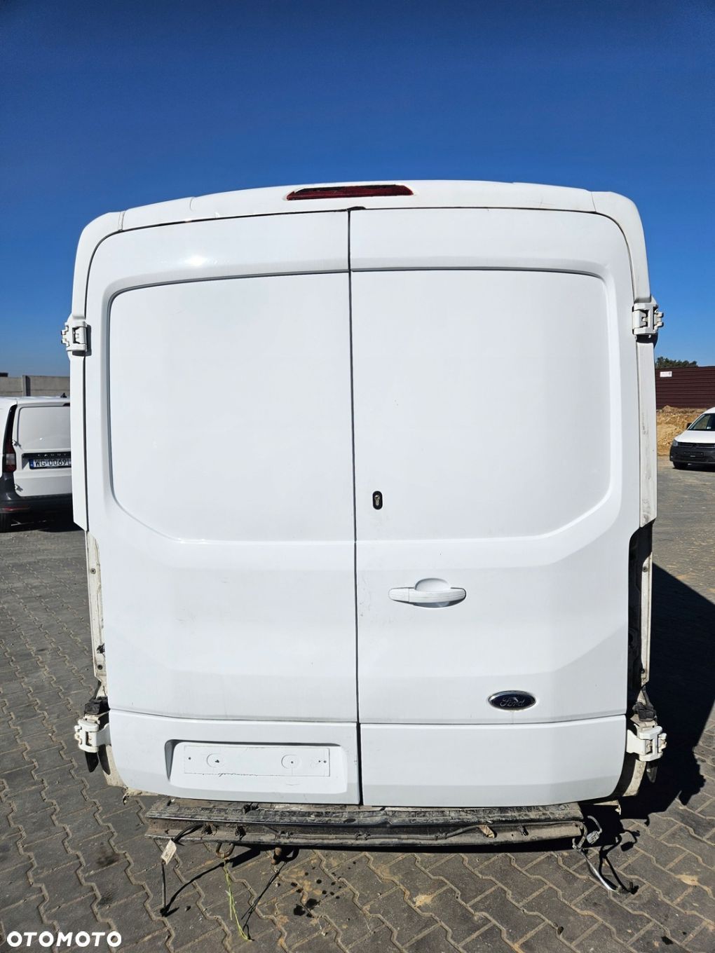 Drzwi Tył Tylne Prawe Kompletne Ford Transit MK8 2014- FROZEN WHITE - 1