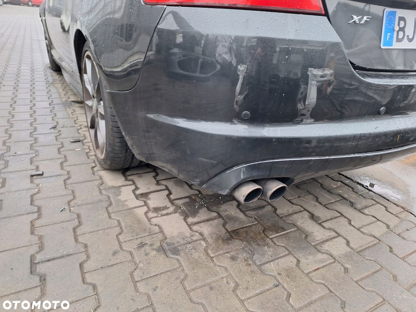 JAGUAR XF R 1 I X250 07-11 SEDAN XFR CZUJNIKI PDC CZARNY ZDERZAK TYŁ LNL - 3