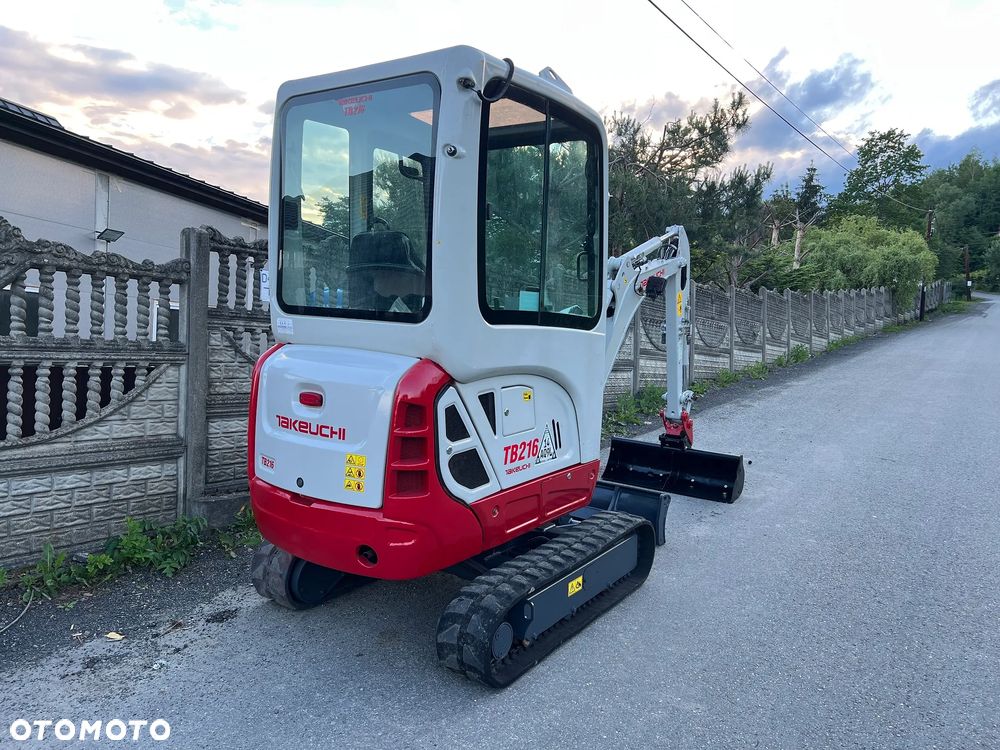 Takeuchi TB216 | Minikoparka TAKEUCHI TB 216 | 2 Tony | Rozsuwane Gąsienice | Stan PERFEKCYJNY | Mini Koparka | - 5