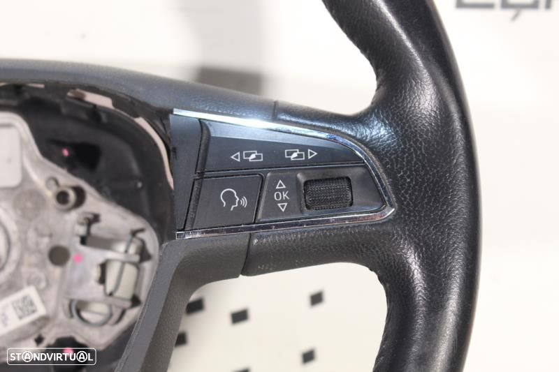 Volante Seat Leon (5F1)  Volane Seat Leon 5F De 3 Braços Em Pele - 3