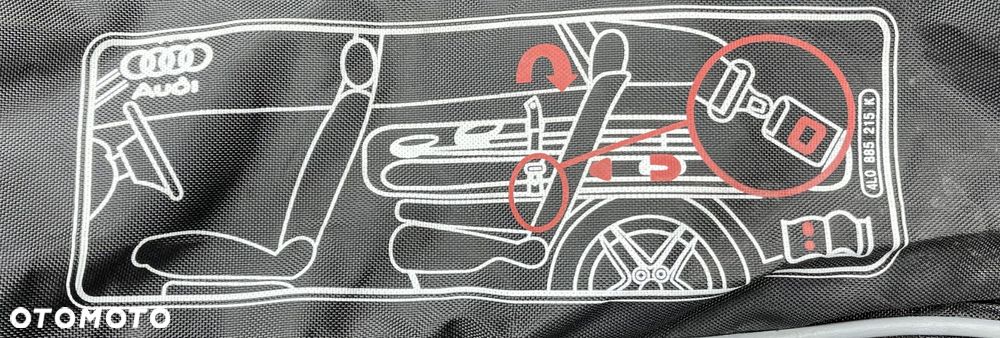 ORYGINALNY AUDI WOREK POKROWIEC TORBA NA NARTY SKI BAG 4L0885215K - 5
