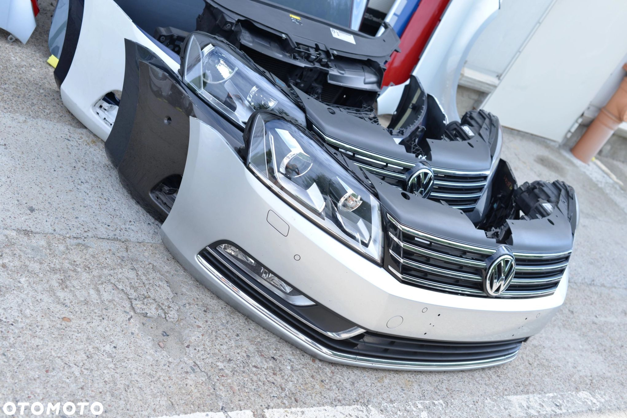 MASKA ZDERZAK GRILL BŁOTNIK LAMPA H7 XENON PAS BELKA VW PASSAT B7 2010-2015 - 5