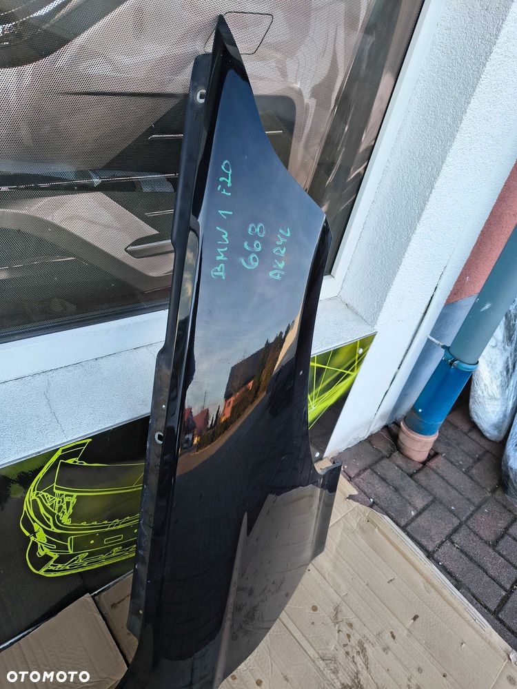 Błotnik Prawy Przód BMW 1 F20 F21 Lakier 668 Schwarz 2 Oryginał - 4