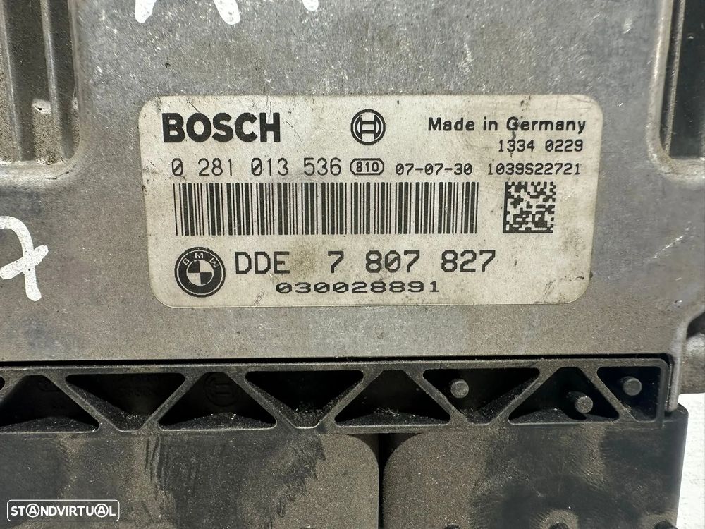 .Centralina Motor Original Bosch BMW 2.0 Diesel N47D20A N47D20C 177cv 20D 7807827 0281013536 2005 - 2013 - 7