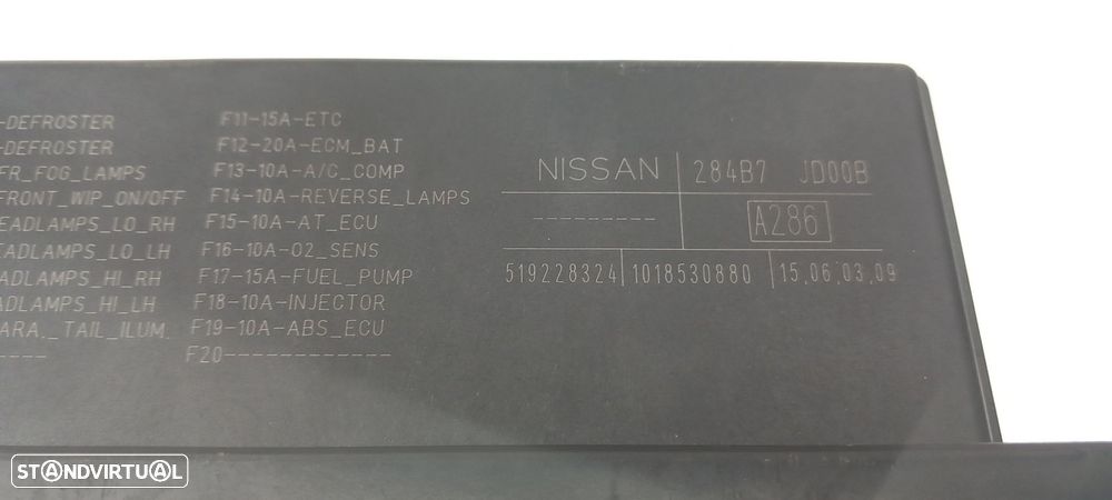 Caixa fusíveis / SAM / BSI NISSAN Qashqai/Qashqai+2 I (J10, JJ10) - 4